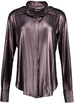 blouses metalic Est'Seven , Purple , Dames - 2Xl,M