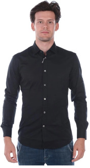Blouses Shirts Daniele Alessandrini , Black , Heren - Xl,3Xl