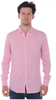 Blouses Shirts Daniele Alessandrini , Pink , Heren - 3XL