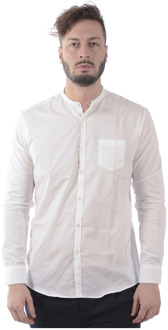 Blouses Shirts Daniele Alessandrini , White , Heren - 2Xl,Xl,3Xl