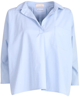 Blouses Shirts March23 , Blue , Dames - L,Xs