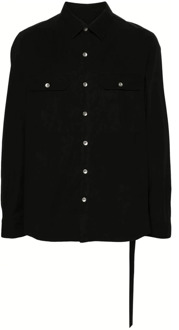 Blouses & Shirts Rick Owens , Black , Heren - 2Xl,Xl,L,M