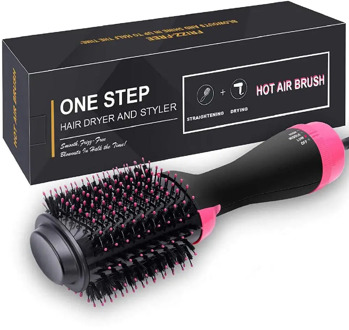 Blow Dryer Brush One Step Hair Dryer and Volumizer Straightener Curler Comb in One Styling Tool cepillo electrico para cabello