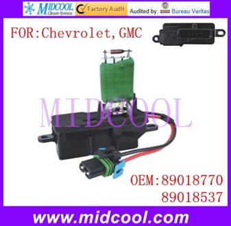 Blower Motor Weerstand gebruik OE 89018770, 89018537 voor Chevrolet GMC