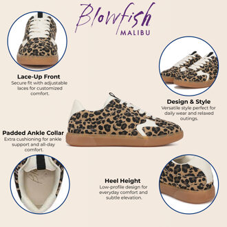Blowfish Malibu Dames Luipaard Bruine Veterschoenen - Tastic - EU 40.5 / UK 7