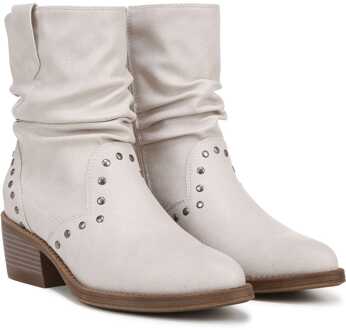 Blowfish Malibu Rebel Western Slouch Laarzen in Off White voor dames Gebroken wit