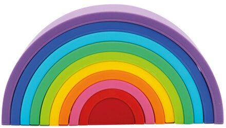 BLS Regenboog stapelaar silicone Kleurrijk
