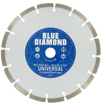 BLUE DIAMOND diamantdroogzaag - 125x22mm - universeel