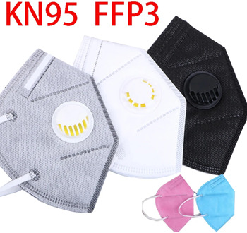 Blue gray black protective face mouth masks ffp3 valve respirator filter facial mask ffp 3 washable reusable ffpp3 fpp3 ffp3mask