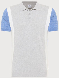 BLUE INDUSTRY 2-tone polo | Grijs - XL