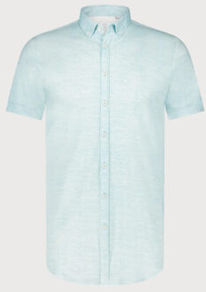BLUE INDUSTRY Button-down overhemd korte mouw | Blauw - 39 (M)