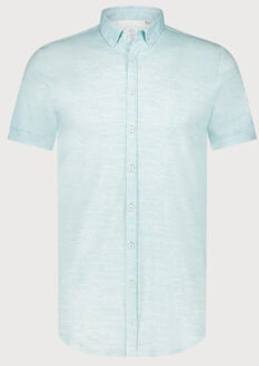 BLUE INDUSTRY Button-down overhemd korte mouw | Blauw - 41 (L)