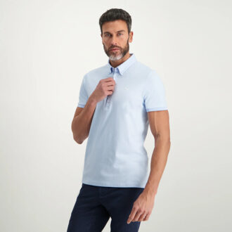 BLUE INDUSTRY Button-down polo | Blauw - S