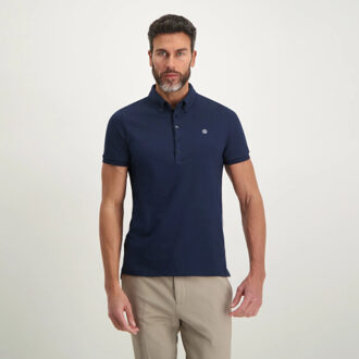 BLUE INDUSTRY Button-down polo | - maat S Blauw
