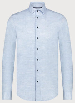 BLUE INDUSTRY Casual knitted shirt | Blauw - 37 (S)