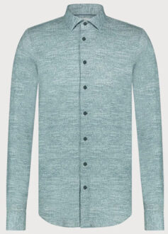 BLUE INDUSTRY Casual knitted shirt | Groen - 39 (M)