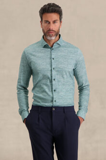 BLUE INDUSTRY Casual knitted shirt Groen - 43 (XL)