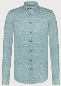 BLUE INDUSTRY Casual knitted shirt | Groen - 45 (XXL)
