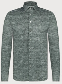 BLUE INDUSTRY Casual knitted shirt | Houtskool - 37 (S)
