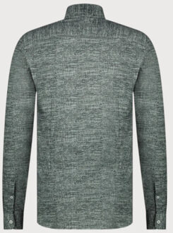 BLUE INDUSTRY Casual knitted shirt | Houtskool - 45 (XXL)