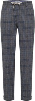 BLUE INDUSTRY Chino, grijs navy geruite broek - 48