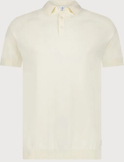 BLUE INDUSTRY De basic knitted polo | Ecru - XL