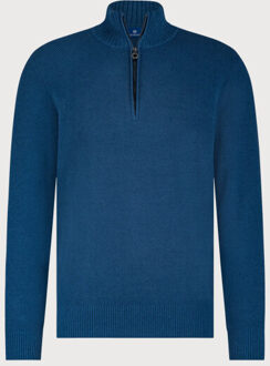BLUE INDUSTRY De chenille half-zip pullover | - maat XL Grijs