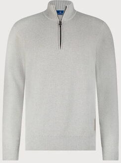 BLUE INDUSTRY De chenille half-zip pullover | - maat XXXL Grijs