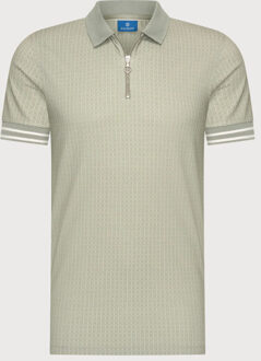 BLUE INDUSTRY De dessin polo | - maat XXL Grijs