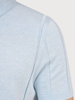 BLUE INDUSTRY De fijngebreide polo | Blauw - XXL