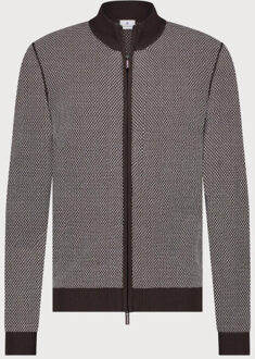 BLUE INDUSTRY De full-zip cardigan | - maat XL Bruin