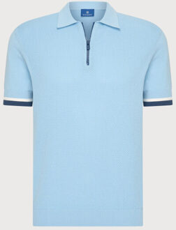 BLUE INDUSTRY De gebreide polo | Blauw - L