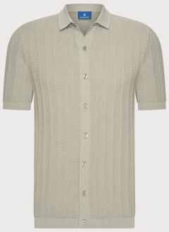 BLUE INDUSTRY De gebreide polo | Groen - XXXL