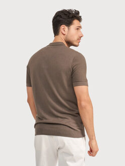 BLUE INDUSTRY De gebreide riva polo | Taupe - M