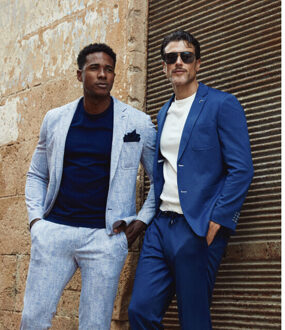 BLUE INDUSTRY De gemêleerde chino | Blauw - 46