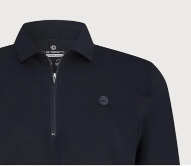 BLUE INDUSTRY De half-zip lounge jersey trui | Blauw - XXL