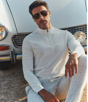 BLUE INDUSTRY De half zip pullover | Bruin/groen - XXL