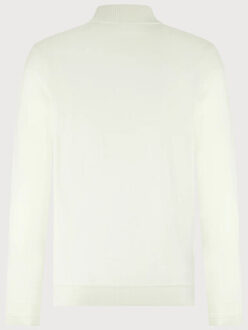 BLUE INDUSTRY De half-zip pullover met ribkraag | Ecru - XXXL