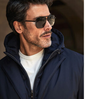 BLUE INDUSTRY De manteljas met capuchon | Blauw - 56