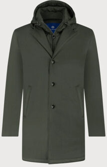 BLUE INDUSTRY De manteljas met capuchon | Groen - 48
