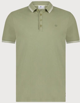 BLUE INDUSTRY De original polo | Bruin/groen - XL