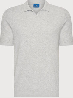 BLUE INDUSTRY De structuurbreisel polo | Grijs - XXXL