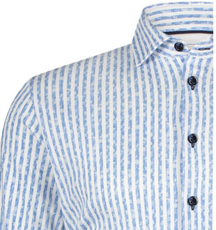 BLUE INDUSTRY Het basic gestreepte overhemd | Blauw - 44 (XL)