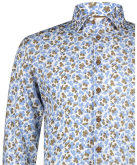 BLUE INDUSTRY Het bloemenprint overhemd | Blauw - 38 (S)