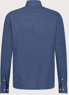 BLUE INDUSTRY Het casual linnen overhemd | Blauw - 42 (L)