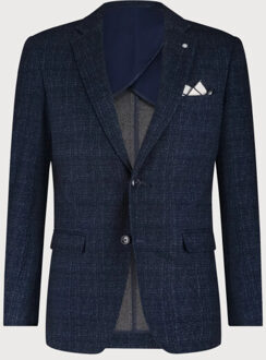 BLUE INDUSTRY Het colbert met ruitdessin | Blauw - 48