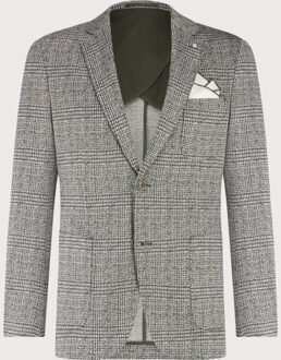 BLUE INDUSTRY Het colbert met ruitmotief | Groen - 56