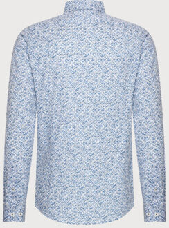 BLUE INDUSTRY Het geometrisch dessin overhemd | Indigoblauw - 41 (L)