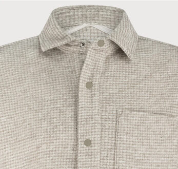 BLUE INDUSTRY Het geruite overshirt | Beige - XXL