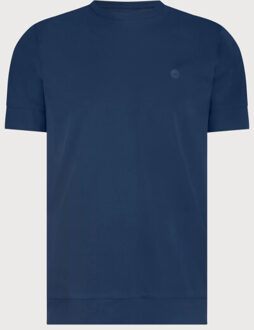 BLUE INDUSTRY Het lounge jersey t-shirt | Indigoblauw
